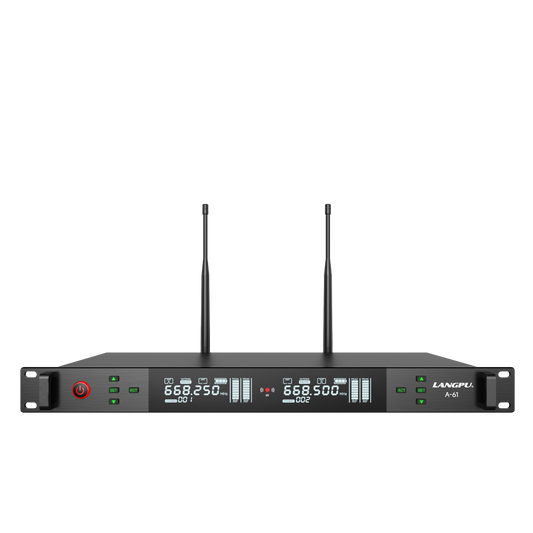 A-61 | Dual-Channel UHF Wireless Microphone System / Auto-Scan
