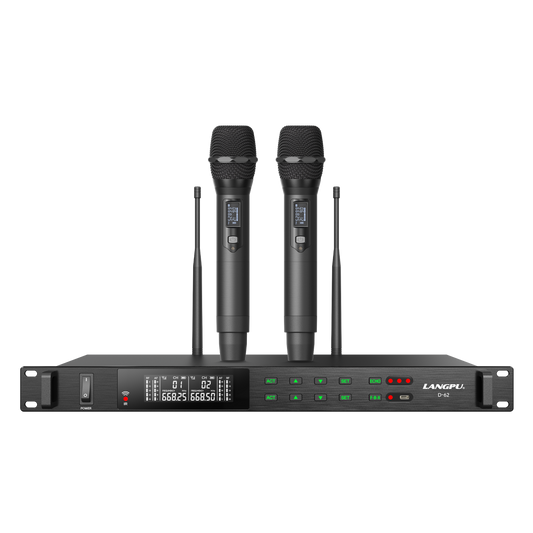 D-62 | Dual-Channel DSP Wireless Microphone System / Auto-Scan
