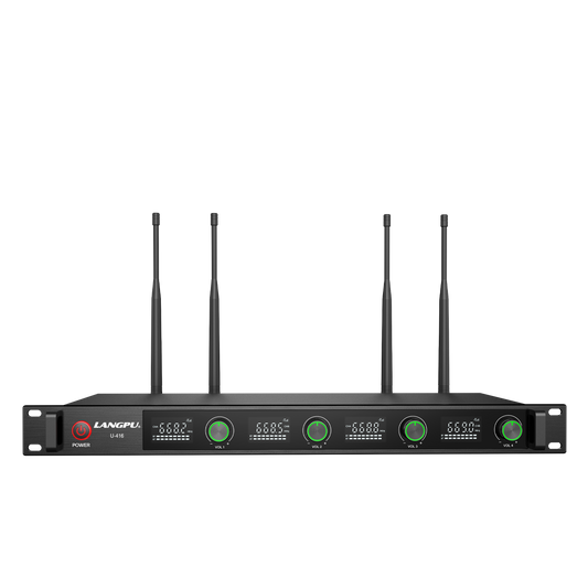 U-416 | Quad UHF Wireless Microphone System / Frequency Hopping
