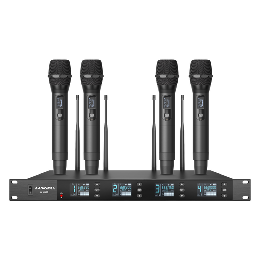 A-420 | Quad UHF Wireless Microphone System / Auto-Scan