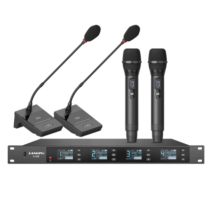 A-420 | Quad UHF Wireless Microphone System / Auto-Scan