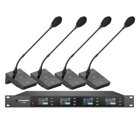 A-420 | Quad UHF Wireless Microphone System / Auto-Scan