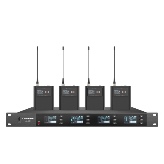A-420 | Quad UHF Wireless Microphone System / Auto-Scan