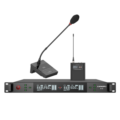 A-61 | Dual-Channel UHF Wireless Microphone System / Auto-Scan