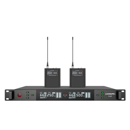 A-61 | Dual-Channel UHF Wireless Microphone System / Auto-Scan