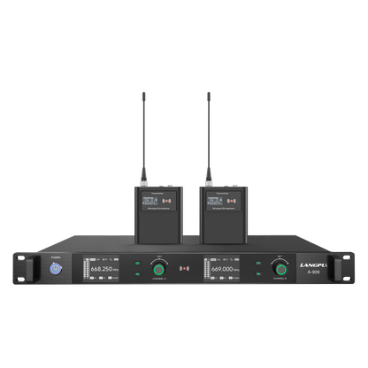 A-909 | Dual-Channel True Diversity Dynamic Wireless Microphone System