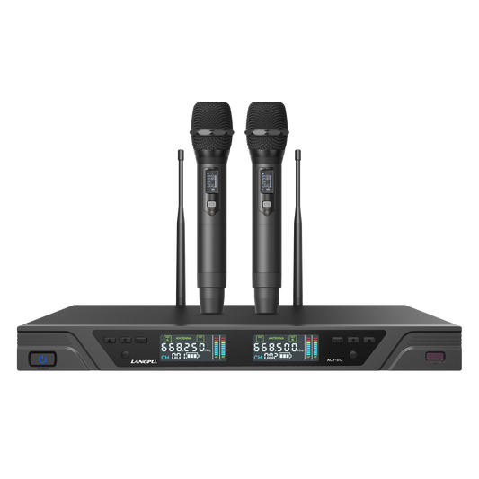 ACT-312 | Dual-Channel UHF Wireless Microphone System / Auto-Scan