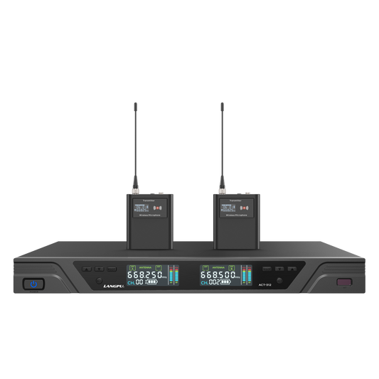 ACT-312 | Dual-Channel UHF Wireless Microphone System / Auto-Scan