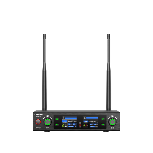 ACT-W32 | Dual-Channel UHF Wireless Microphone System / Auto-Scan