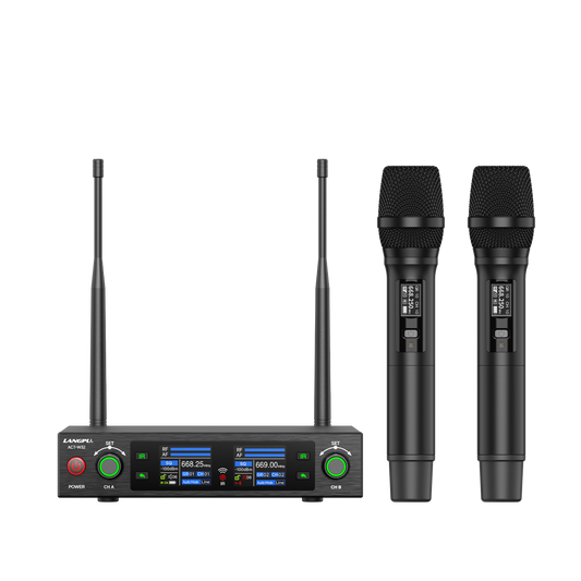 ACT-W32 | Dual-Channel UHF Wireless Microphone System / Auto-Scan