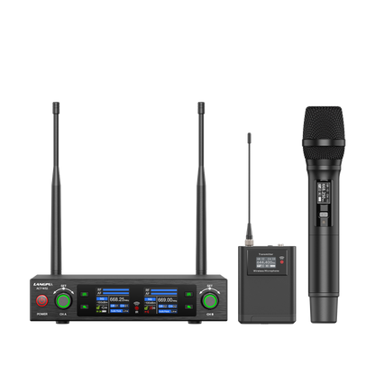 ACT-W32 | Dual-Channel UHF Wireless Microphone System / Auto-Scan