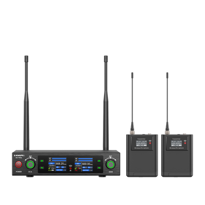 ACT-W32 | Dual-Channel UHF Wireless Microphone System / Auto-Scan