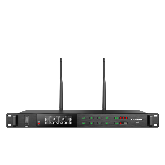 D-62 | Dual-Channel DSP Wireless Microphone System / Auto-Scan