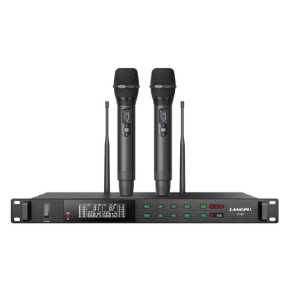 D-62 | Dual-Channel DSP Wireless Microphone System / Auto-Scan