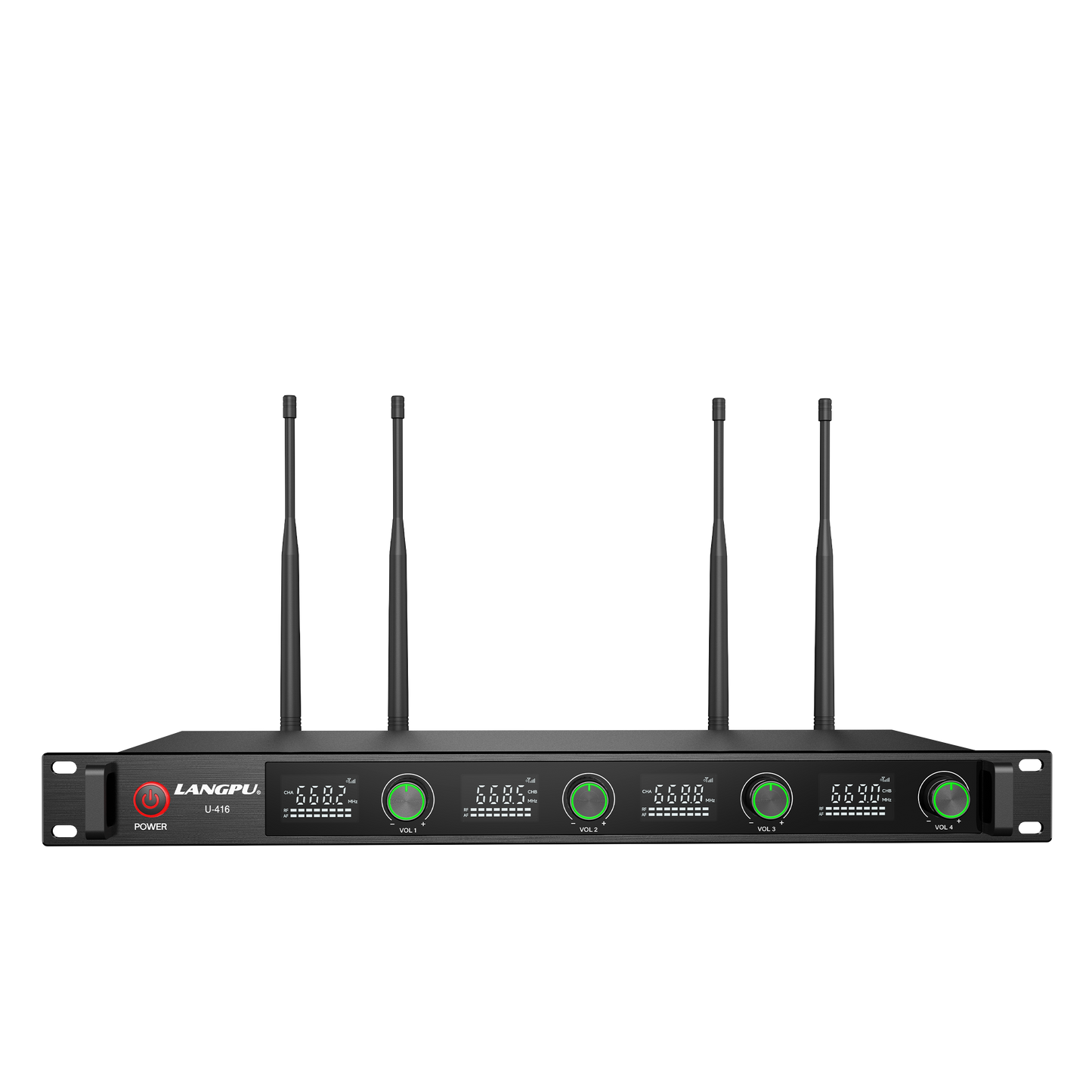 U-416 | Quad UHF Wireless Microphone System / Frequency Hopping