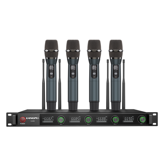 U-416 | Quad UHF Wireless Microphone System / Frequency Hopping