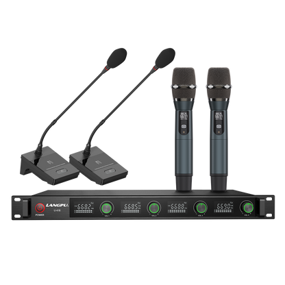 U-416 | Quad UHF Wireless Microphone System / Frequency Hopping