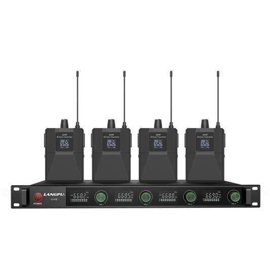 U-416 | Quad UHF Wireless Microphone System / Frequency Hopping